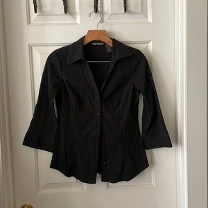Black 3/4 sleeve blouse
